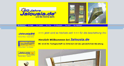 Desktop Screenshot of jalousia.de